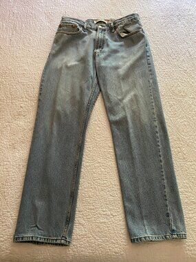 Levi's 505 - Men's Jeans 36x32 - Regular Fit Straight Leg Light Wash Blue Denim